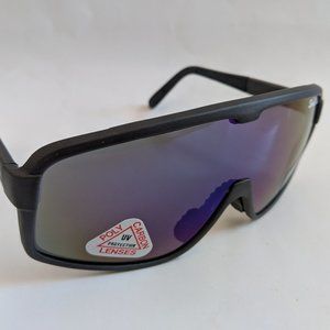 NWT Vintage 1 pc wrap around blade framed sports(cycling/ski/running)sunglasses